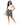 Abstract White & Black Skater Skirt - Art Club Apparel