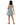 Blue Floral Skater Dress - Art Club Apparel