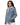 Women's Embroidered denim "Stars" sherpa jacket - Art Club Apparel