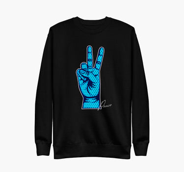 Pop Art Sweatshirt Hand Peace Sign