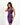 Purple Floral Bodycon Dress - Art Club Apparel