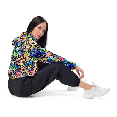 90's Windbreaker Women’s cropped - Art Club Apparel