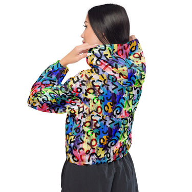 90's Windbreaker Women’s cropped - Art Club Apparel