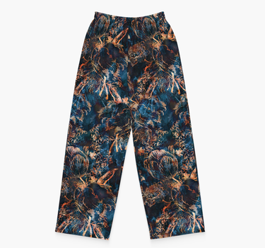 Twilight Bloom Wide-Leg Pants