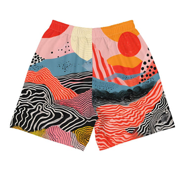 Men's Abstract Recycled Athletic Shorts - Art Club Apparel