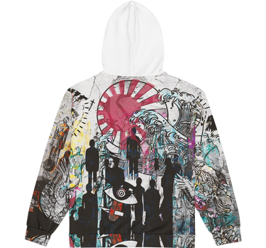 Tokyo Wave Zip Hoodie