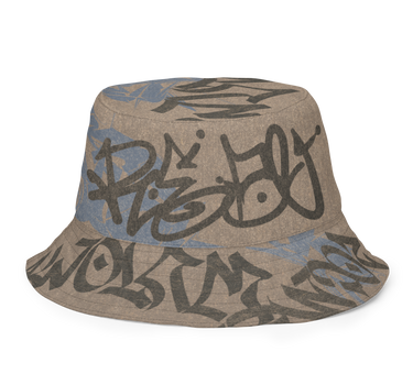 Sandstone Script Graffiti Bucket Hat