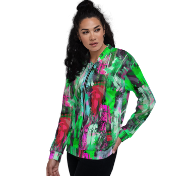 Urban Bloom Bomber Jacket