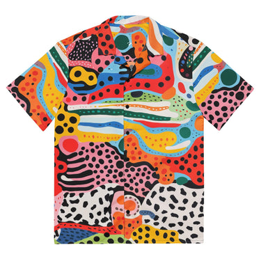 Animal Print Button Shirt - Art Club Apparel