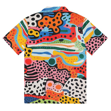 Animal Print Button Shirt - Art Club Apparel