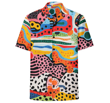 Animal Print Button Shirt - Art Club Apparel