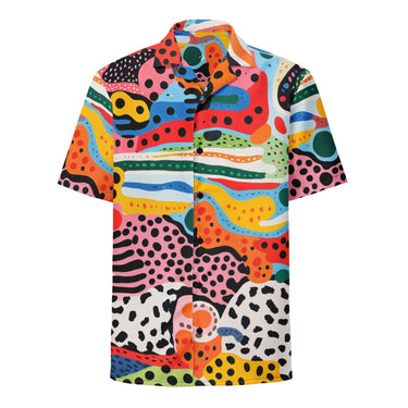 Animal Print Button Shirt - Art Club Apparel