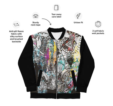 Street Art Bomber Jacket - Art Club Apparel