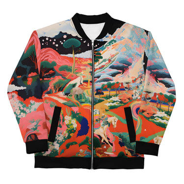 Unisex Asian Contemporary Art Bomber Jacket - Art Club Apparel