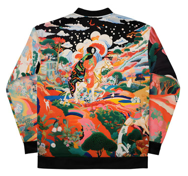 Unisex Asian Contemporary Art Bomber Jacket - Art Club Apparel