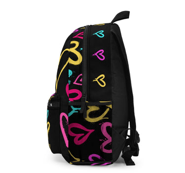 Graffiti Hearts Backpack - Art Club Apparel