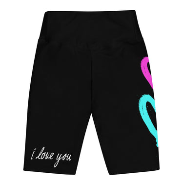 Graffiti Heart Biker Shorts - Art Club Apparel