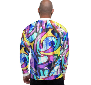 Men's Graffiti Bomber Jacket - Art Club Apparel