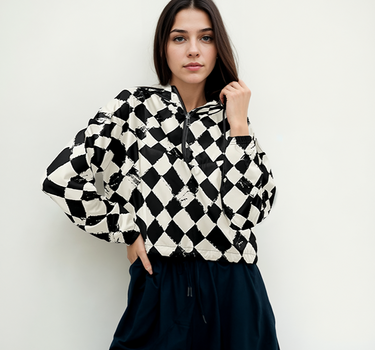 Checkmate Crop Jacket