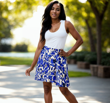 Cobalt Canopy Skirt