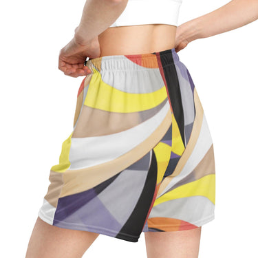 Women's abstract mesh shorts - Art Club Apparel