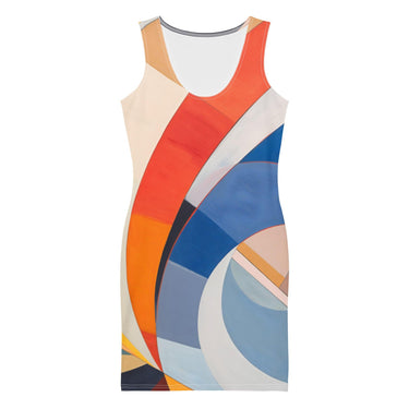 Colorful Abstract Bodycon dress - Art Club Apparel