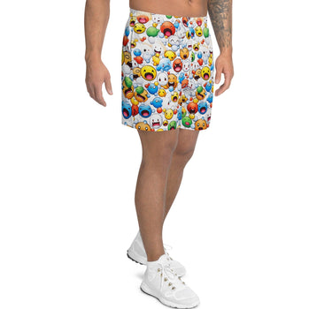 Men's Recycled Emoji Athletic Shorts - Art Club Apparel