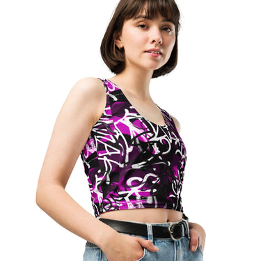 Graffiti Crop Top - Art Club Apparel