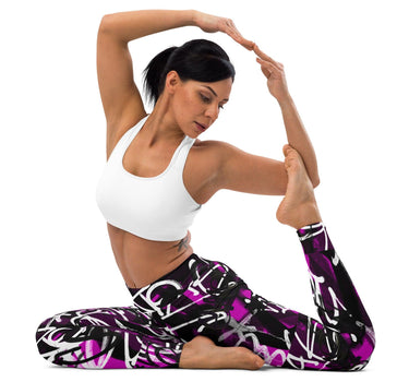 Graffiti street art leggings - Art Club Apparel