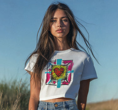 Heart Throb Crop Tee