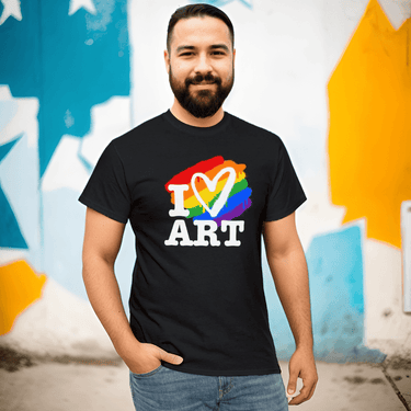 I Love Art t shirt - Art Club Apparel