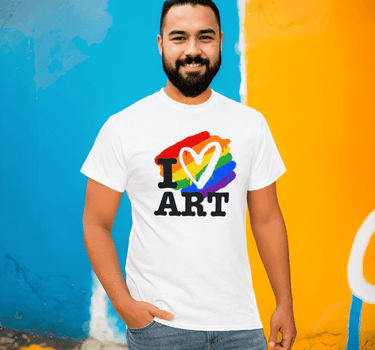 I Love Art t shirt - Art Club Apparel