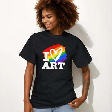 I LOVE ART Cotton Tee - Art Club Apparel