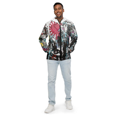 Men’s Abstract street art windbreaker - Art Club Apparel