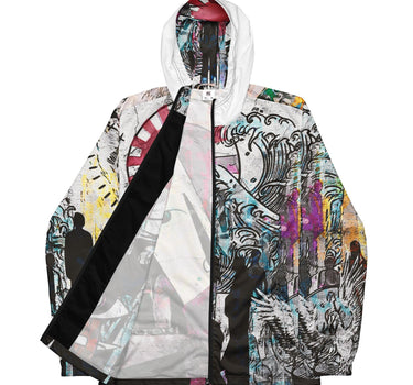 Men’s Abstract street art windbreaker - Art Club Apparel