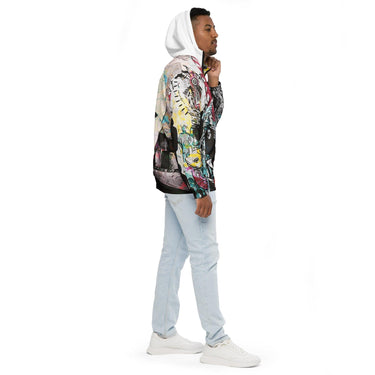 Men’s Abstract street art windbreaker - Art Club Apparel