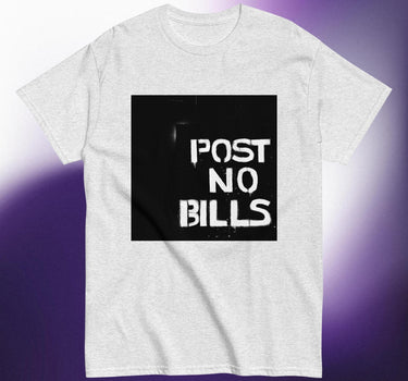 Men's classic "Post No Bills" Street Art tee - Art Club Apparel