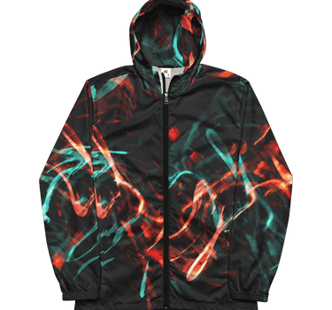 Men’s Neon Light Paint Windbreaker - Art Club Apparel