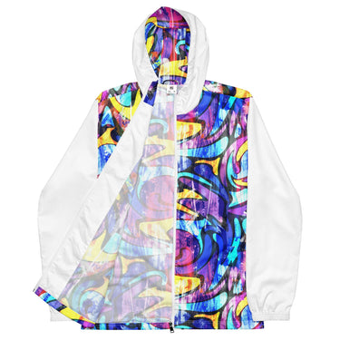 Men’s Neon Street Art Graffiti windbreaker - Art Club Apparel