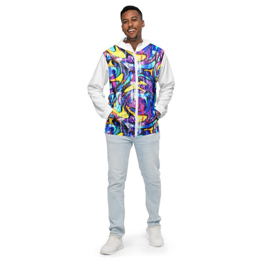 Men’s Neon Street Art Graffiti windbreaker - Art Club Apparel