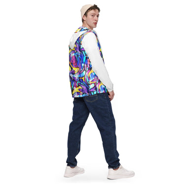 Men’s Neon Street Art Graffiti windbreaker - Art Club Apparel