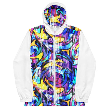 Men’s Neon Street Art Graffiti windbreaker - Art Club Apparel