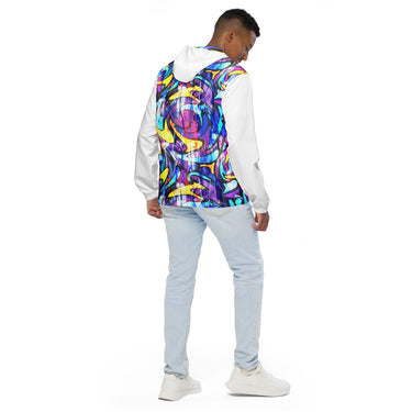 Men’s Neon Street Art Graffiti windbreaker - Art Club Apparel