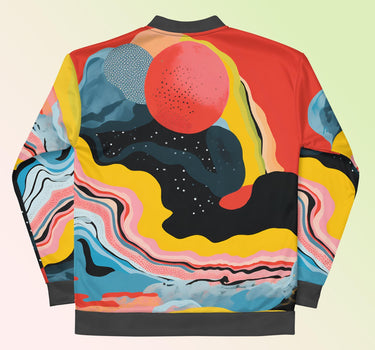 Men Abstract Bomber Jacket - Art Club Apparel