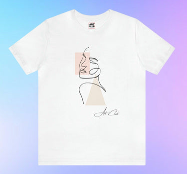 Minimalist Women Face Soft Cotton Tee - Art Club Apparel