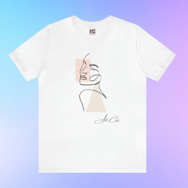 Minimalist Women Face Soft Cotton Tee - Art Club Apparel