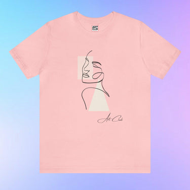 Minimalist Women Face Soft Cotton Tee - Art Club Apparel