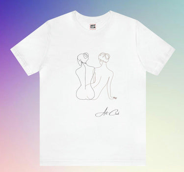 Minimalist Women Figure Soft Cotton Tee - Art Club Apparel