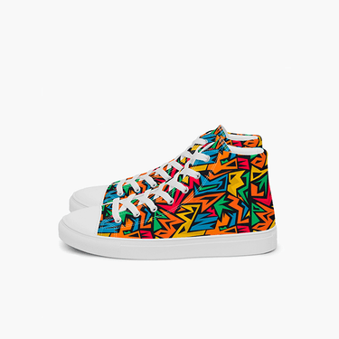 Multicolor high top sneakers - Art Club Apparel