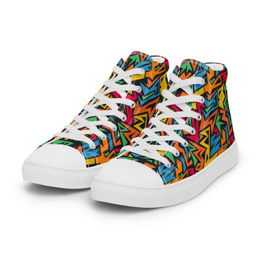 High top colorful sneakers best sale